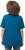 Ulla Popken Essential Square Neck Stretch Tee Medium Blue - T-shirts - T-shirts til kvinder