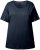 Ulla Popken Double Layer Rounded V-Neck Slim Fit Tee Navy Blue - T-shirts - T-shirts til kvinder
