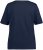 Ulla Popken Double Layer Rounded V-Neck Slim Fit Tee Navy Blue - T-shirts - T-shirts til kvinder