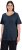 Ulla Popken Double Layer Rounded V-Neck Slim Fit Tee Navy Blue - T-shirts - T-shirts til kvinder