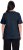 Ulla Popken Double Layer Rounded V-Neck Slim Fit Tee Navy Blue - T-shirts - T-shirts til kvinder