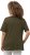 Ulla Popken Double Layer Rounded V-Neck Slim Fit Tee Forest Green - T-shirts - T-shirts til kvinder