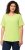 Ulla Popken Double Layer Rounded V-Neck Slim Fit Tee Lime Green - T-shirts - T-shirts til kvinder