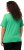 Ulla Popken Double Layer Rounded V-Neck Slim Fit Tee Spring Green - Ulla Popken - 