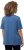 Ulla Popken Double Layer Rounded V-Neck Slim Fit Tee Denim Blue - T-shirts - T-shirts til kvinder