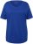 Ulla Popken Double Layer Rounded V-Neck Slim Fit Tee Cobalt Blue - T-shirts - T-shirts til kvinder