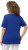 Ulla Popken Double Layer Rounded V-Neck Slim Fit Tee Cobalt Blue - T-shirts - T-shirts til kvinder