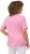 Ulla Popken Double Layer Rounded V-Neck Slim Fit Tee Light Pink - T-shirts - T-shirts til kvinder