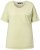 Ulla Popken Cold Dye Ruffle Edge Pocket Tee Pistachio - T-shirts - T-shirts til kvinder