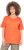 Ulla Popken Cold Dye Ruffle Edge Pocket Tee Coral Pink - T-shirts - T-shirts til kvinder