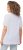 Ulla Popken Textured Striped Short Sleeve Tee Snow White - T-shirts - T-shirts til kvinder