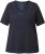 Ulla Popken Lace Trim Short Sleeve Tee Navy Blue - T-shirts - T-shirts til kvinder