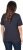 Ulla Popken Lace Trim Short Sleeve Tee Navy Blue - T-shirts - T-shirts til kvinder