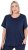 Ulla Popken UPF 50 Quick Drying Tee Navy - T-shirts - T-shirts til kvinder