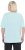 Ulla Popken Antibacterial Short Sleeve Draped Tee Light Turquiose - T-shirts - 