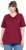 Ulla Popken Eco Cotton Basic T-Shirt 2-Pack Red/Navy - T-shirts - T-shirts til kvinder