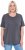 Ulla Popken Essential Round Neck Stretch Tee Graphite Grey - T-shirts - T-shirts til kvinder