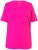 Ulla Popken Essential Round Neck Stretch Tee Magenta Pink - T-shirts - T-shirts til kvinder