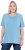 Ulla Popken Essential Round Neck Stretch Tee Light Teal - T-shirts - 