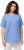 Ulla Popken Essential Round Neck Stretch Tee Cloud Blue - T-shirts - T-shirts til kvinder