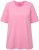 Ulla Popken Essential Round Neck Stretch Tee Light Pink - T-shirts - T-shirts til kvinder