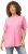 Ulla Popken Essential Round Neck Stretch Tee Light Pink - T-shirts - T-shirts til kvinder