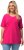 Ulla Popken Essential Round Neck Stretch Tee Fuchsia Pink - T-shirts - 