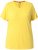 Ulla Popken Functional Antibacterial Finish V-Neck Short Sleeve Knit Top Sun Yellow - T-shirts - 