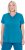 Ulla Popken Functional Antibacterial Finish V-Neck Short Sleeve Knit Top Opal Green - T-shirts - 