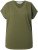 Ulla Popken Oversized studded Acid-washed V-Neck T-shirt Palm Green - T-shirts - 