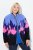 Ulla Popken Alpine Landscape Fleece Jacket Cloud Blue - Hættetrøjer og sweatshirts - Bløde sweatshirts, hoodies & strik