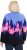 Ulla Popken Alpine Landscape Fleece Jacket Cloud Blue - Hættetrøjer og sweatshirts - 
