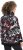 Ulla Popken Ribbon Print Turtleneck Sweatshirt Black - Hættetrøjer og sweatshirts - Bløde sweatshirts, hoodies & strik