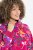 Ulla Popken Ribbon Print Turtleneck Sweatshirt Cherry Red - Hættetrøjer og sweatshirts - Bløde sweatshirts, hoodies & strik