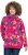 Ulla Popken Ribbon Print Turtleneck Sweatshirt Cherry Red - Hættetrøjer og sweatshirts - Bløde sweatshirts, hoodies & strik