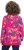 Ulla Popken Ribbon Print Turtleneck Sweatshirt Cherry Red - Hættetrøjer og sweatshirts - Bløde sweatshirts, hoodies & strik