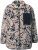 Ulla Popken Marble Print Teddy Fleece Jacket Dark Putty - Hættetrøjer og sweatshirts - Bløde sweatshirts, hoodies & strik