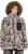 Ulla Popken Marble Print Teddy Fleece Jacket Dark Putty - Hættetrøjer og sweatshirts - Bløde sweatshirts, hoodies & strik