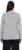 Ulla Popken Basic Round Neck Long Sleeve Slim Fit Cotton Tee Light Grey Melange - T-shirts - T-shirts til kvinder