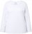 Ulla Popken Basic Round Neck Long Sleeve Slim Fit Cotton Tee Snow White - Nederdele - Nederdele i store størrelser