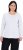 Ulla Popken Basic Round Neck Long Sleeve Slim Fit Cotton Tee Snow White - Nederdele - Nederdele i store størrelser