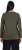 Ulla Popken Basic Round Neck Long Sleeve Slim Fit Cotton Tee Olive - T-shirts - T-shirts til kvinder