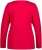 Ulla Popken Basic Round Neck Long Sleeve Slim Fit Cotton Tee Red - T-shirts - T-shirts til kvinder