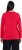 Ulla Popken Basic Round Neck Long Sleeve Slim Fit Cotton Tee Red - T-shirts - T-shirts til kvinder