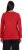 Ulla Popken Basic Round Neck Long Sleeve Slim Fit Cotton Tee Salsa Red - T-shirts - T-shirts til kvinder