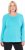Ulla Popken Basic Round Neck Long Sleeve Slim Fit Cotton Tee Deep Aqua - T-shirts - 