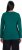 Ulla Popken Basic Round Neck Long Sleeve Slim Fit Cotton Tee Teal Green - T-shirts - T-shirts til kvinder