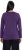 Ulla Popken Basic Round Neck Long Sleeve Slim Fit Cotton Tee Deep Violet - T-shirts - T-shirts til kvinder