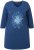Ulla Popken Dandelion Short Sleeve Graphic Tee Ink Blue - Trykte T-shirts til kvinder - Printede T-shirts til Damer