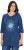 Ulla Popken Dandelion Short Sleeve Graphic Tee Ink Blue - Trykte T-shirts til kvinder - Printede T-shirts til Damer